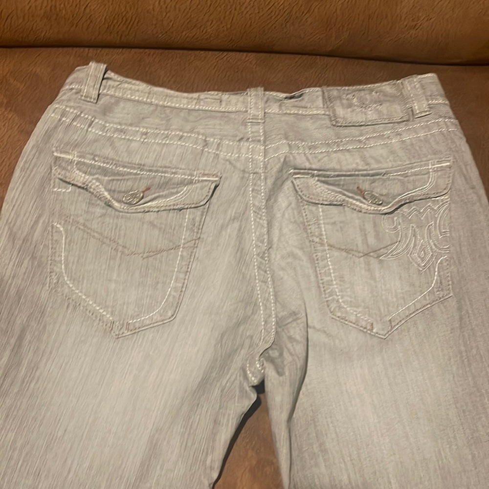 MEK jeans white stitching